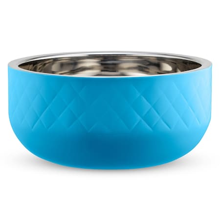 Bon Chef Diamond Coll Cold Wave Bowl Inc. Cover  13 7/8" Dia X 6 3/4" H  10 Qt 2 Oz 9320DICARIBBEANBLUE